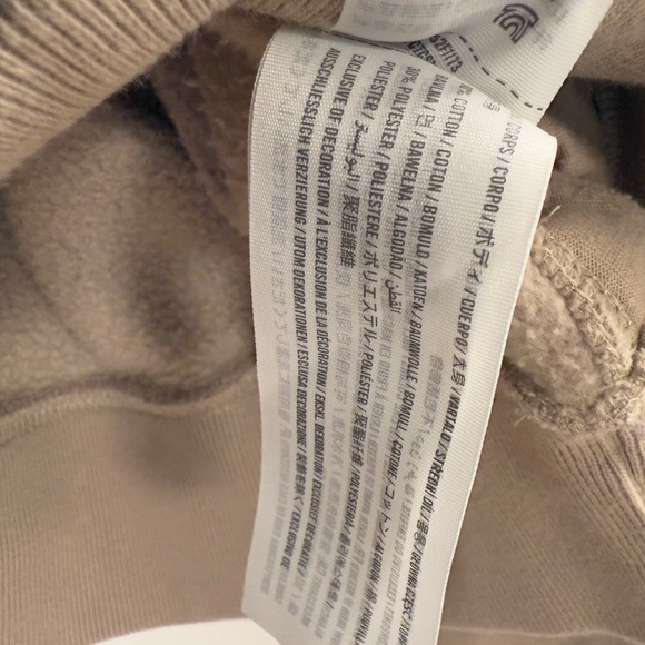 Abercrombie & Fitch Women's Tan Quarter-Zip Sweatshirt Soft AF - Picture 4 of 4